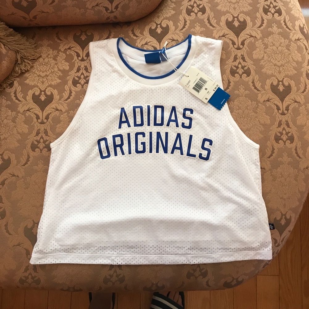 New Adidas Jersey Crop Top
